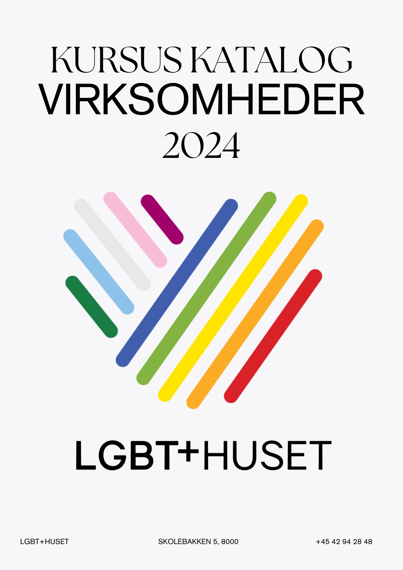 Forside Kursuskatalog LGBT+HUSET, 2024, Virksomheder